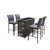 Oakland Living Elite 5 Piece Bar Height Outdoor Patio Dining Set