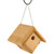 Coveside Hanging Wren House
Give wrens in your backyard a comfortable and safe shelter with this Coveside Hanging Wren House. Wrens, unlike most other birds, do not mind the gentle motion of a hanging bird house, making this compact, suspended shelter an ideal dwelling for these small feathered friends. This handsome nest box is sustainably harvested and constructed from old eastern pine to create a striking and environmentally friendly item, and the 1" entryway allows easy access for wrens while keeping out larger birds and other predators. The abode sports drainage holes in the bottom corners to keep the nest dry and clean, while ventilation holes situated along the pitched roof maintain the house at an optimal temperature. The rough hewn wood lends fledglings a safe and secure foothold for when it's time to climb out and leave the nest, and the lack of a perch near the hole further discourages predation. One side of the nest box opens easily for observation and seasonal maintenance, while the included chain link hanging loop lets you showcase this charming dwelling in your bird sanctuary with ease. Enjoy the activity of wrens while providing them a safe haven with this Hanging Wren House. Made in the USA.

Opening: 1" dia.
Dimensions: 7.5"L x 7.5"W x 7.25"H
Mounting: may be hung
Construction: pine