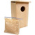 Bring kestrels and small owls to your backyard haven with this fabulous Coveside Kestrel & Screech Owl House. This beautiful and unique dwelling is constructed of sustainably sourced, northeast pine and created by a family owned mill to give you a ecologically friendly and dazzling item to display on your property. The sloping roof of this generous unit serves to shed water while overhanging the house's entrance, giving your feathered friends protection from outdoor elements. Ventilation slots above the door provide temperature regulation for superior comfort and safety. Drainage holes in the bottom corners of the base panel keep the nest clean and dry, and the 3" diameter hole is ideal for kestrels to access. A bag of included wood shavings allows you provide your birds with adequate nesting material, further attracting them to your yard and this convenient nesting cavity. Situated on the inside of the abode's front panel is a 1.5" long perch to allow the mother kestrel to rest and observe outside activities, and the rough interior helps fledglings climb out when it's time to exit the roost. The side panel swings up for convenient cleaning and observation and fastens closed with an easy to use latch, and this rustic item will transform to an enchanting gray hue with repeated outdoor use and exposure to the elements. Use the attached metal loop to mount the house near open woods or on the edge of wooded lots, situating the box ten to thirty feet high in a tree or on a wall for best results. Offer these amazing birds of prey an ideal nesting option among your backyard ​décor with this fantastic Kestrel & Screech Owl House. Made in the USA.
