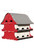 S&K Purple Martin Barn House , 16 Room, Pole Mount,Starling Resistant (SK-BN-16-R)