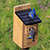 Nature's Way Cedar Traditional Bluebird House
Invite a bluebird family to roost in your yard by placing this Nature's Way Cedar Traditional Bluebird House in it. These melodious birds readily nest in manmade cavities, and this durable, cedar piece sports a bevy of features that keep the birds protected. A 1.5" diameter entry hole rests on the front of the shelter, surrounded by a significant, 1" thick piece of cedar. This cleverly extends the entry, forming a barrier which discourages squirrels and other predators from reaching into the nest cavity. A black, lapped roof overhangs this entry, protecting the nest from rain, and a gap beneath it helps ventilate the shelter. Routed lines slightly above the base hold a wire mesh screen, which acts as a nest lift to prevent blowfly infestations. The front panel raises upward to check the nest, and skerfs on the interior of this section help nestlings reach the hole when ready to exit. Attach this shelter to a post or pole using a mounting bracket, or affix its extended back panel to a fence or wall for a different look. The durable, cedar body provides hardiness and longevity to the item, as it naturally repels insects and rot, and will age to a striking gray hue over time. Turn your yard into a bird sanctuary with this Cedar Traditional Bluebird House. Three year warranty.

Opening: 1.5" dia.
Dimensions: 8"L x 5.5"W x 12"H
Mounting: pole or post mount
Construction: cedar, metal
Mfg. Warranty: 3 year warranty