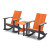 Perfect Choice Furniture Recycled Plastic Stanton Adirondack  Rocking Chair  Set 