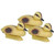 Floating Duck Family Decoys , Includes Male & Female Mallards & 3 Ducklings (