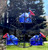 Parasol Ferris Wheel Hummingbird Feeder, Blue, 10.5 oz. (PAR-FW3B)