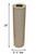 Erva Post Mounted Tall Squirrel Baffle, Tan, 8" dia. SB3