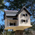 Bird In Hand Amish Made Montgomery Purple Martin House, 8 Rm
Invite purple martins to reside in exquisite style with this Bird In Hand Amish Made Montgomery Purple Martin House. Hand crafted with reclaimed and recycled Amish wood, this substantial bird house is soundly built while offering a charming, natural sensibility to your yard. The 8-room shelter is reminiscent of a traditional, white two-story house, replete with wood siding and black blocks positioned beside the 2" diameter entry holes to approximate classic window shutters. The pitched roof's black tone and copper colored ridging pleasantly contrast the white walls and overhangs each of the entryways, keeping roosting martins dry while also remaining easily removable for nest checks and cleaning. Gaps below the roof add ventilation, and an integrated bracket on the bottom of the home makes for easy mounting on a standard 4 x 4 wooden post (not included). Each home is deliberately distressed to provide a more weathered appearance, bolstering its rustic charm, and the white coloring appeals to martins while keeping the compartments cool in the summer heat. Boost your yard's natural beauty and beckon purple martins to stay year after year in this Amish Made Montgomery Purple Martin House. Made in the USA.

Note: This product is handcrafted by the Amish using reclaimed and recycled wood. As such, each individual item may vary slightly.

Openings: 2" dia.
Dimensions: 19"L x 15.75"W x 18"H
Mounting: post mount
Construction: wood, metal