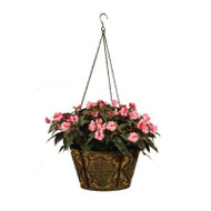 Deer Park Ironworks Diamond Hanging Basket w/ Coco Liner