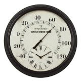 Luster Leaf Lincoln Thermometer with Clock 20057