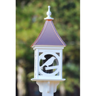 Fancy Home Products Square Bird Feeder Bright Copper 12" BF12-SQ-BIRD-BC