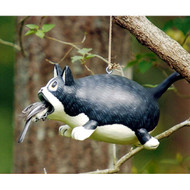 Bobbo Cat Open Mouth Black/White Birdhouse BOBBO3880181