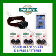 PetSafe PIF-275-19 Wireless Dog Fence Collar & Receiver - Black & 3pks Batteries