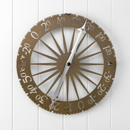 Conant Custom Brass Jeffersonian Wall Thermometer-Brass