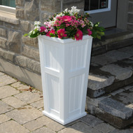 Mayne Cape Cod Tall Planter White