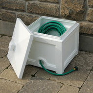 Mayne Fairfield Garden Hose Bin White