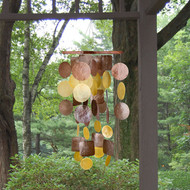 Woodstock Chimes Brown/Gold Capiz Chime