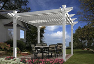 New England Arbors Avalon Louvered Pergola VA42062