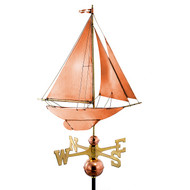 Good Directions Racing Sloop Weathervane - Polished Copper 909P