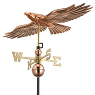 Good Directions Soaring Hawk Weathervane - Polished Copper 9699P