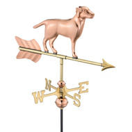 Good Directions Labrador Retriever Garden Weathervane - Polished Copper w/Roof Mount
 810PR