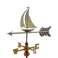 Good Directions Sailboat Garden Weathervane - Polished Copper w/Roof Mount
 8803PR