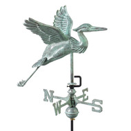 Good Directions Blue Heron Garden Weathervane - Blue Verde Copper w/Garden Pole
 8805V1G