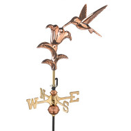 Good Directions Hummingbird Garden Weathervane - Polished Copper w/Roof Mount
 8807PR