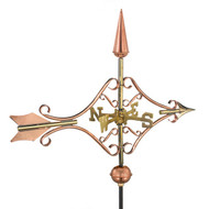 Good Directions Victorian Arrow Garden Weathervane - Polished Copper w/Roof Mount

 8842PR