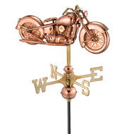 Good Directions Motorcycle Garden Weathervane - Polished Copper w/Garden Pole
 8846PG