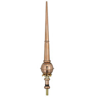 Good Directions 36" Single Ball Smithsonian Copper Finial  754