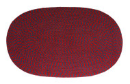 Achla Minuteman 42" x 60" Braided Wool Rug Regal Oval Rug H-83