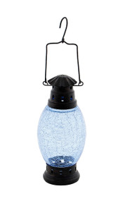 Achla Crackle Glass Lantern Cool Blue  CRL-01BLL