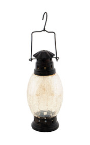 Achla Crackle Glass Lantern Apricot Ice  CRL-01AP