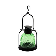 Achla Decorative Iron and Glass Lantern Fern Green ML-03LG