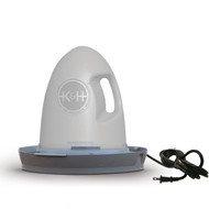 K & H Poultry Waterer Gray 2.5 Gallons 60 Watts KH2061