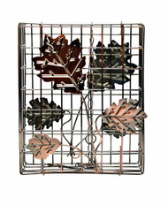 Heath Copper Decorative Leaf Large Suet and Seed Cake Cage Bird Feeder HEATH2307 
