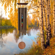 Woodstock Chimes Chakra Seven Stones Large Bronze Windchime CC7LBR