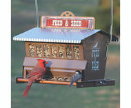 Woodlink Rustic Farmhouse Absolute Feed & Seed Squirrel Resistant Bird Feeder 24637