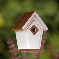 Fancy Home Products Copper Top Hanging Wren Bird House with Predator Guard ( FHBH4FCW)