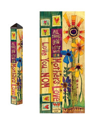 Studio M 3 Foot Love Mom Garden Art Pole