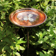 Achla Designs Copper Plated Bowl and Stake, Bee Fountain and Dogwood Birdbath