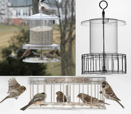 All Weather Bird Feeder With Wire Cage Holds 4 Qts AWFF734