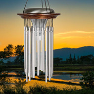 Woodstock Chimes Illumination Solar WindChime WOODISC