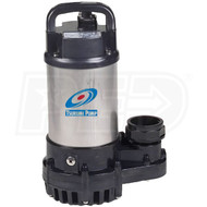 Tsurumi 2OM - 40.5 GPM 1/5 HP (1.5") Submersible Stainless Steel Pond/Fountain Pump 2OM