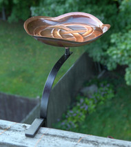 Achla Dara Knot BirdBath With Deck Rail Bracket BB 11 RM 