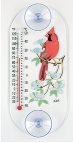 Aspects 193 Cardinal Dogwood Original Window Thermometer ASPECTS193