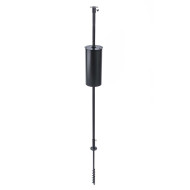  Erva Complete Bird Feeder Pole Set With Squirrel Baffle & Twist in Auger