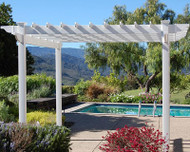 Dura-Trel Queensbrook Pergola, White, 9.5' x 9.5'  11301