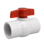 Ball Valve 1.5" FPT x FPT PVC, Threaded