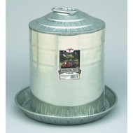 Little Giant Galvanized Double Wall Poultry Fountain 5 Gallon, 9835