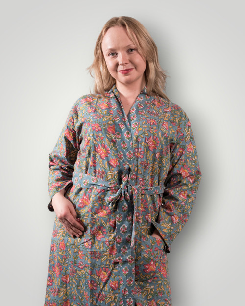 Garden Tapestry Reversible Cotton Kimono